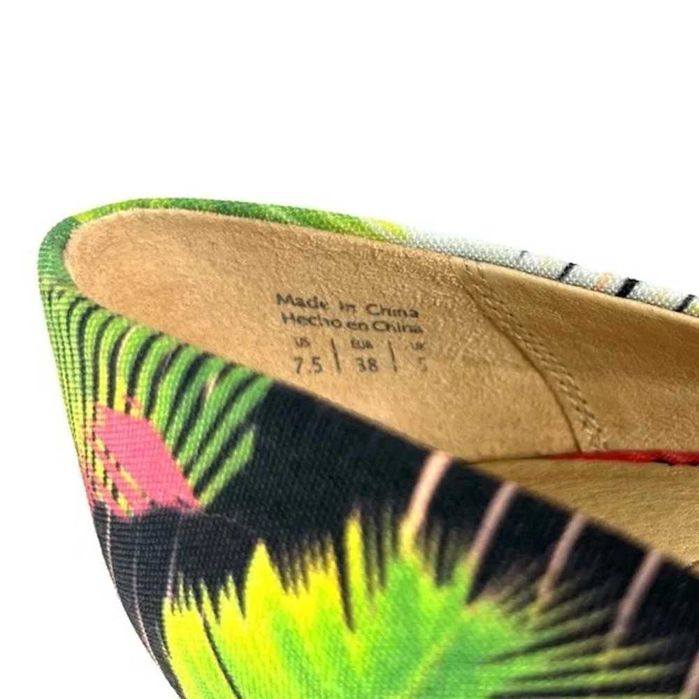 Aldo Tropical Print Hazinski Peep Toe Wedges - image 8