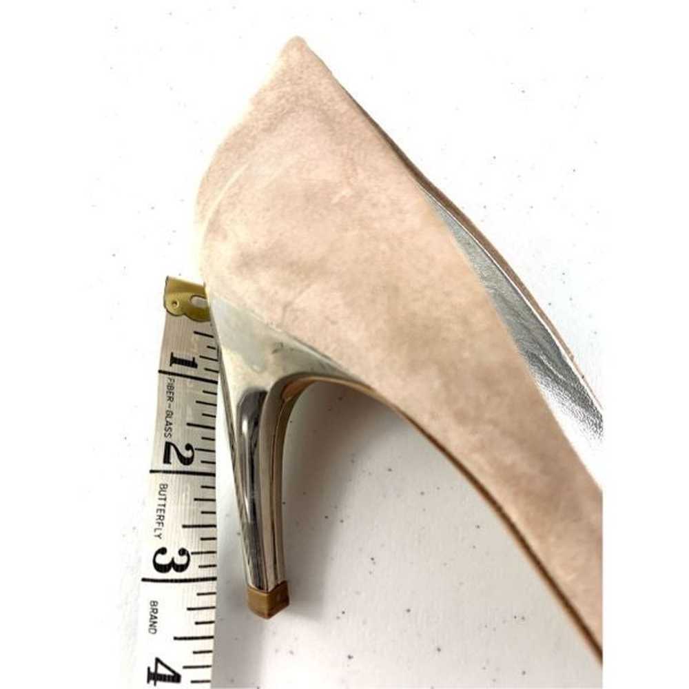 Roger Vivier Women’s Sz 37.5 Beige Suede Buckle S… - image 11