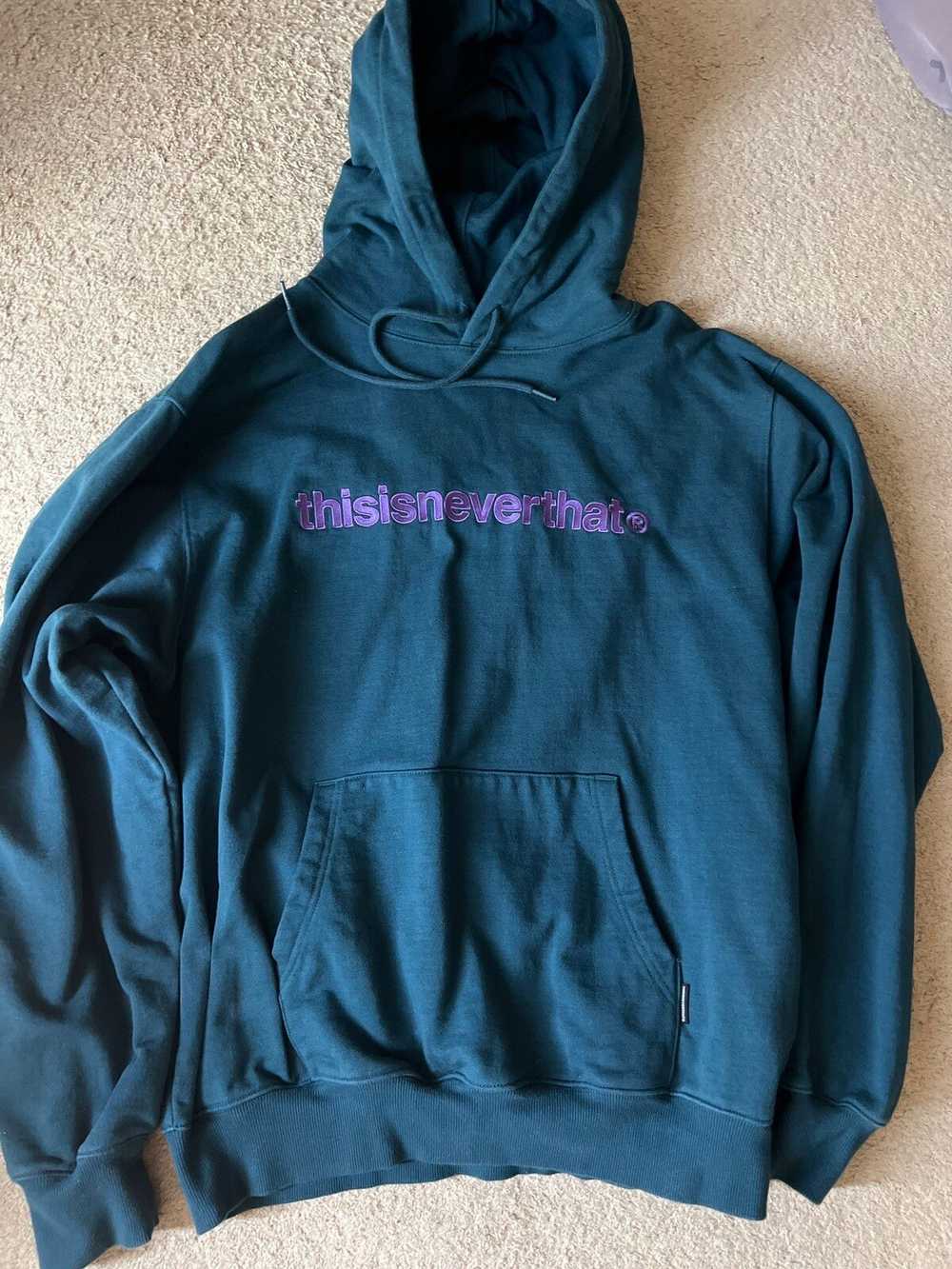 Thisisneverthat Thisisneverthat teal hoodie - image 1