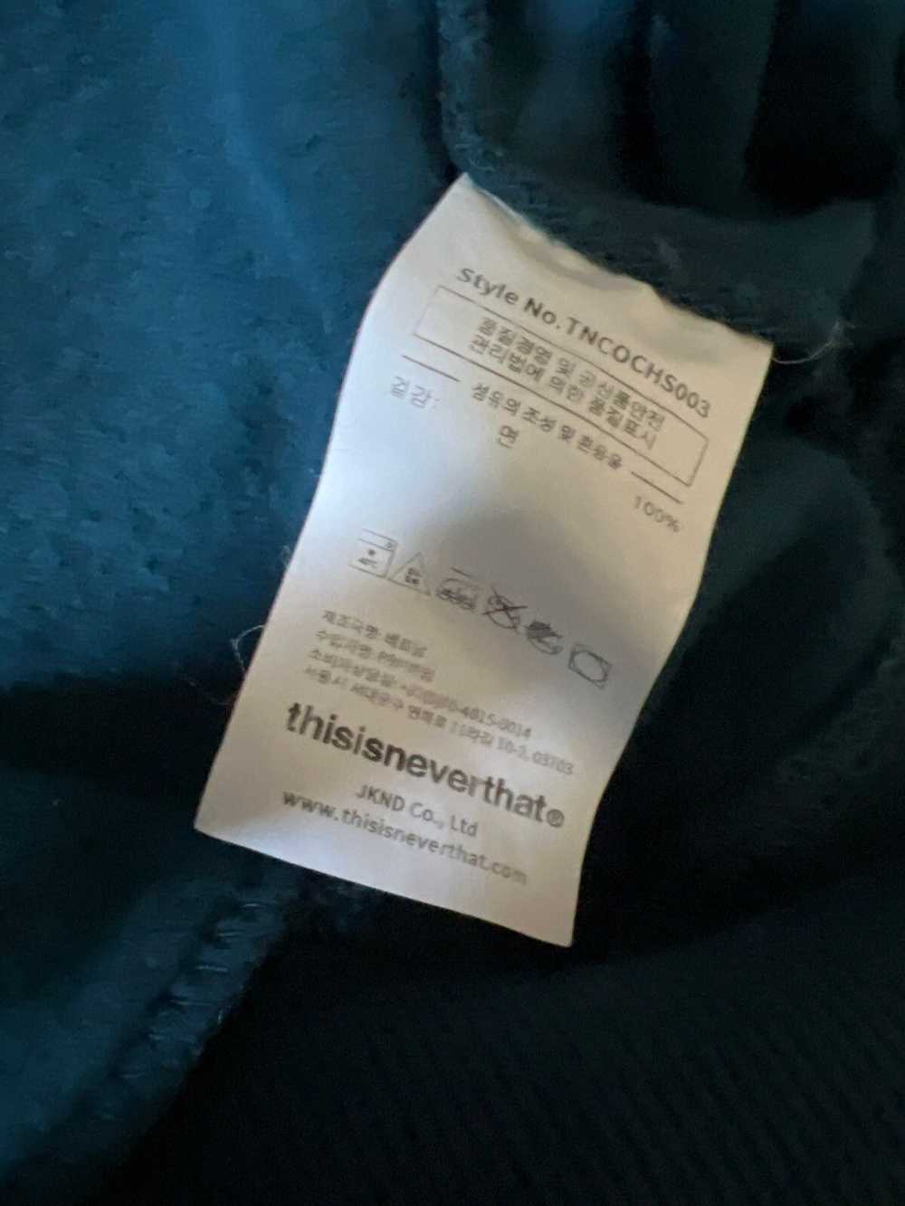 Thisisneverthat Thisisneverthat teal hoodie - image 4