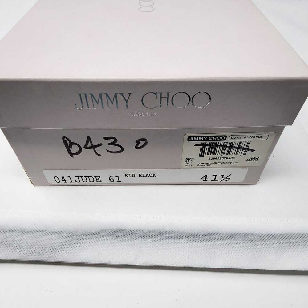 Jimmy Choo Black Leather Pumps 41.5 - image 6