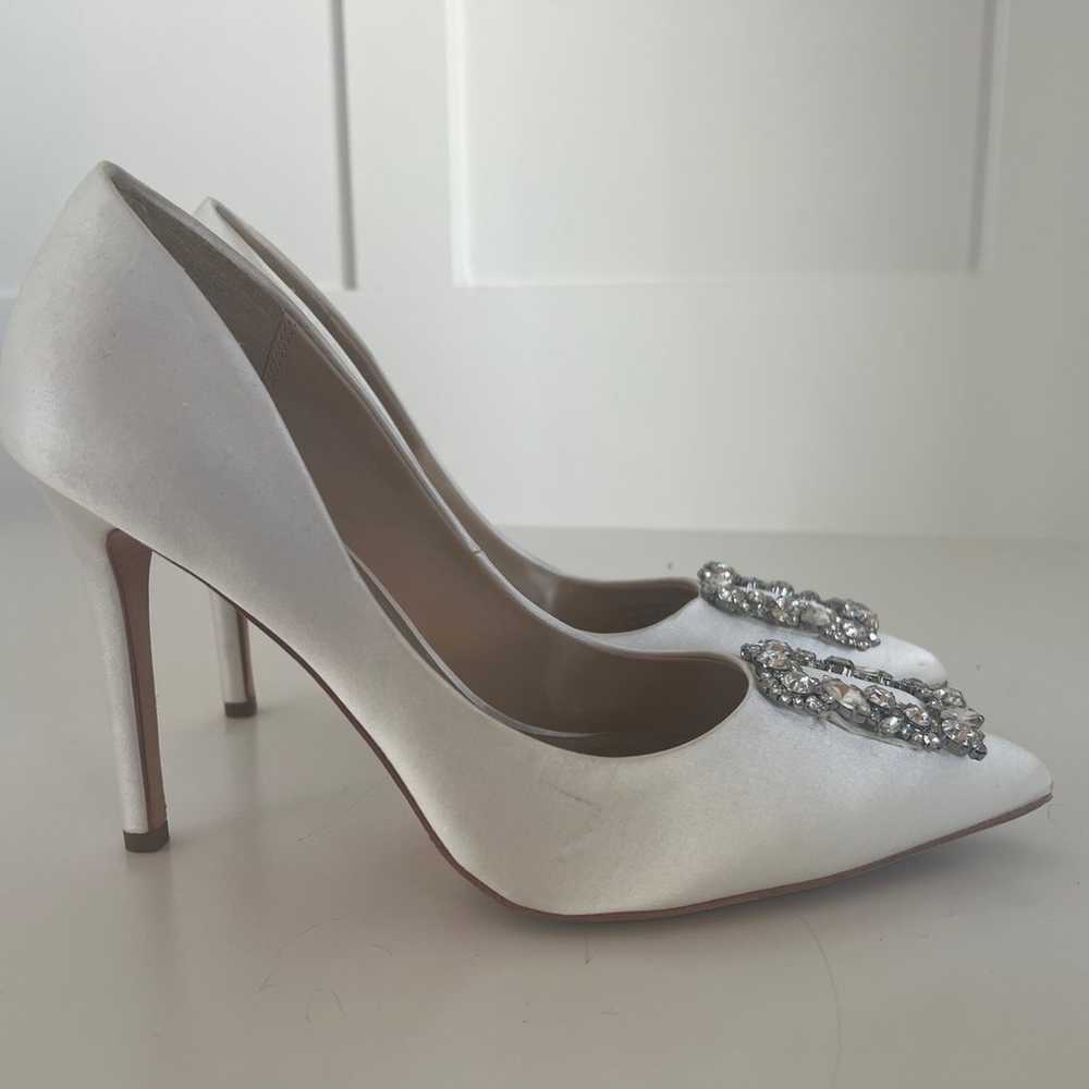 Badgley Mischka Cher crystal buckle pumps heels s… - image 10