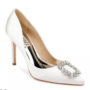 Badgley Mischka Cher crystal buckle pumps heels s… - image 1