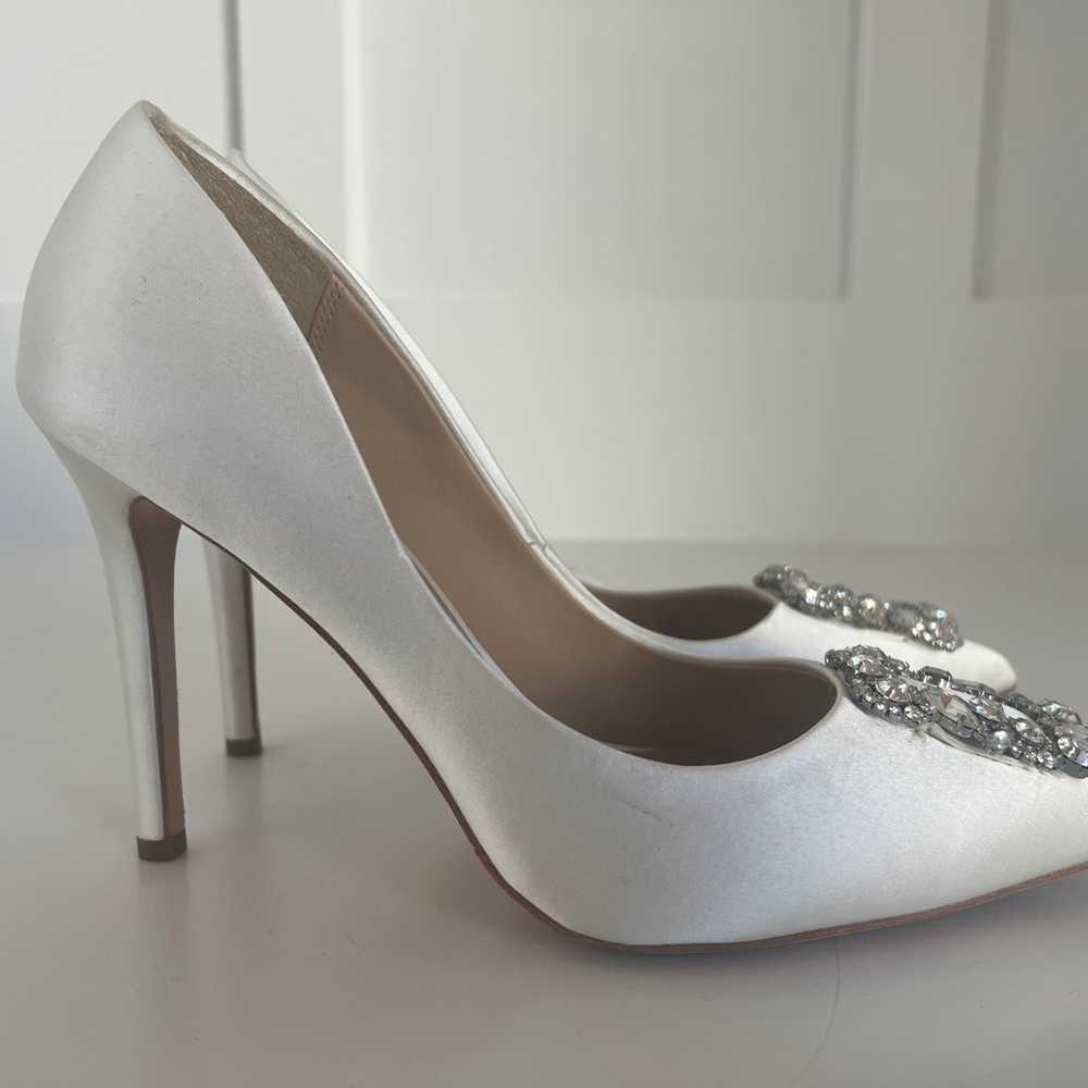 Badgley Mischka Cher crystal buckle pumps heels s… - image 3