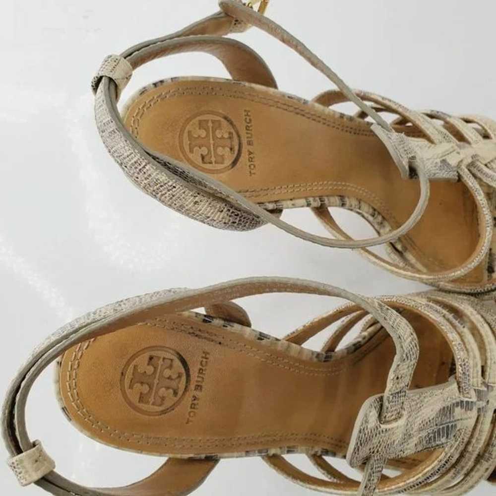 Tory Burch Women's Sand Gold Leather Cros Lux Lea… - image 6