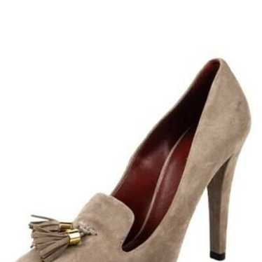 GUCCI MISCHA MID-HEEL LIGHT GRAY SUEDE 7 - image 1