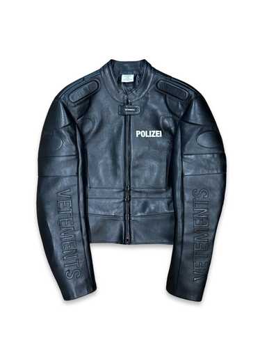 Vetements Vetements VERY RARE Polizei Leather Jack