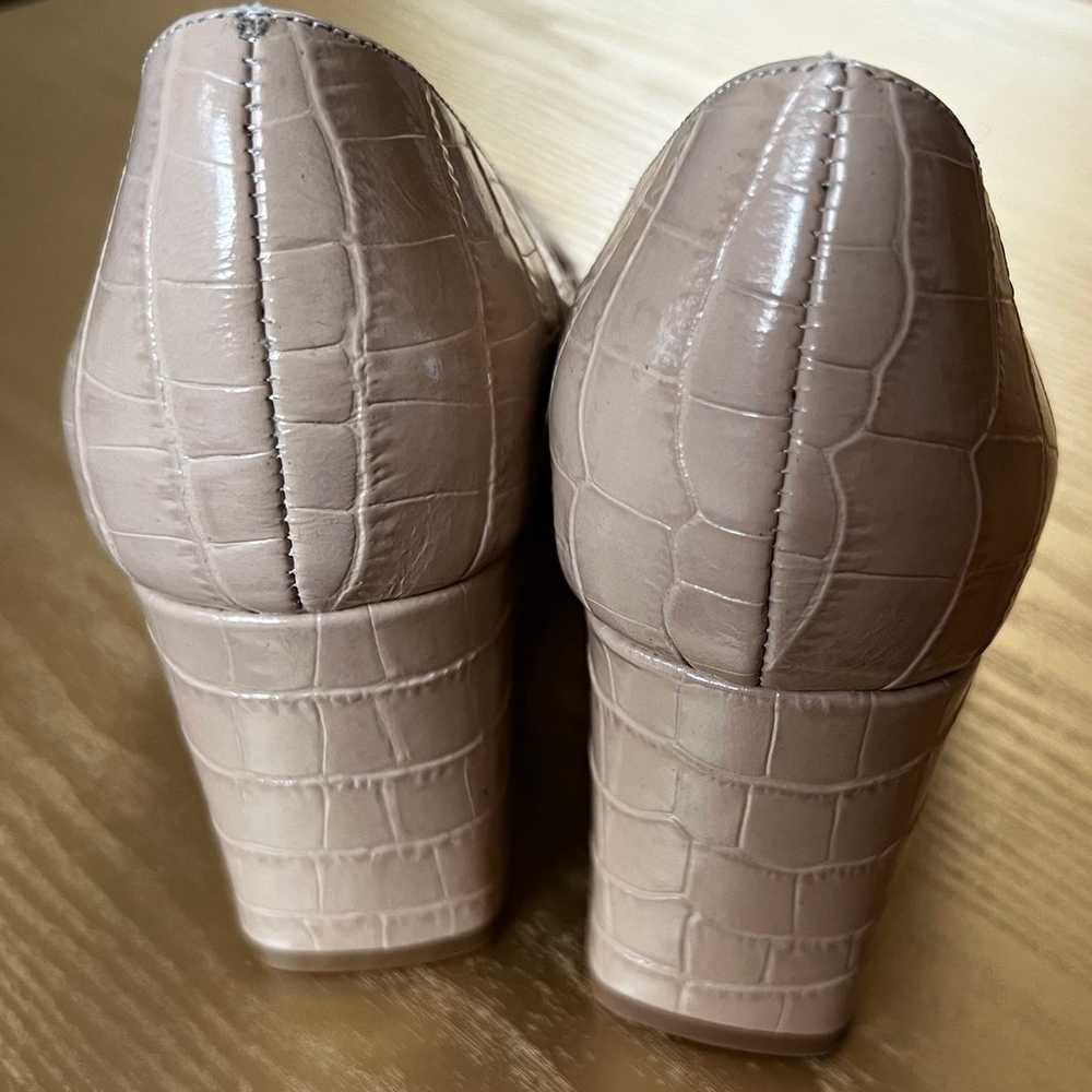 Pristine Aquatalia  Embossed Croc Leather Heels - image 7