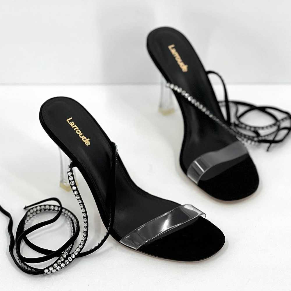 LARROUDE Gloria Disco Lace Up Sandal Womens 8.5 B… - image 3