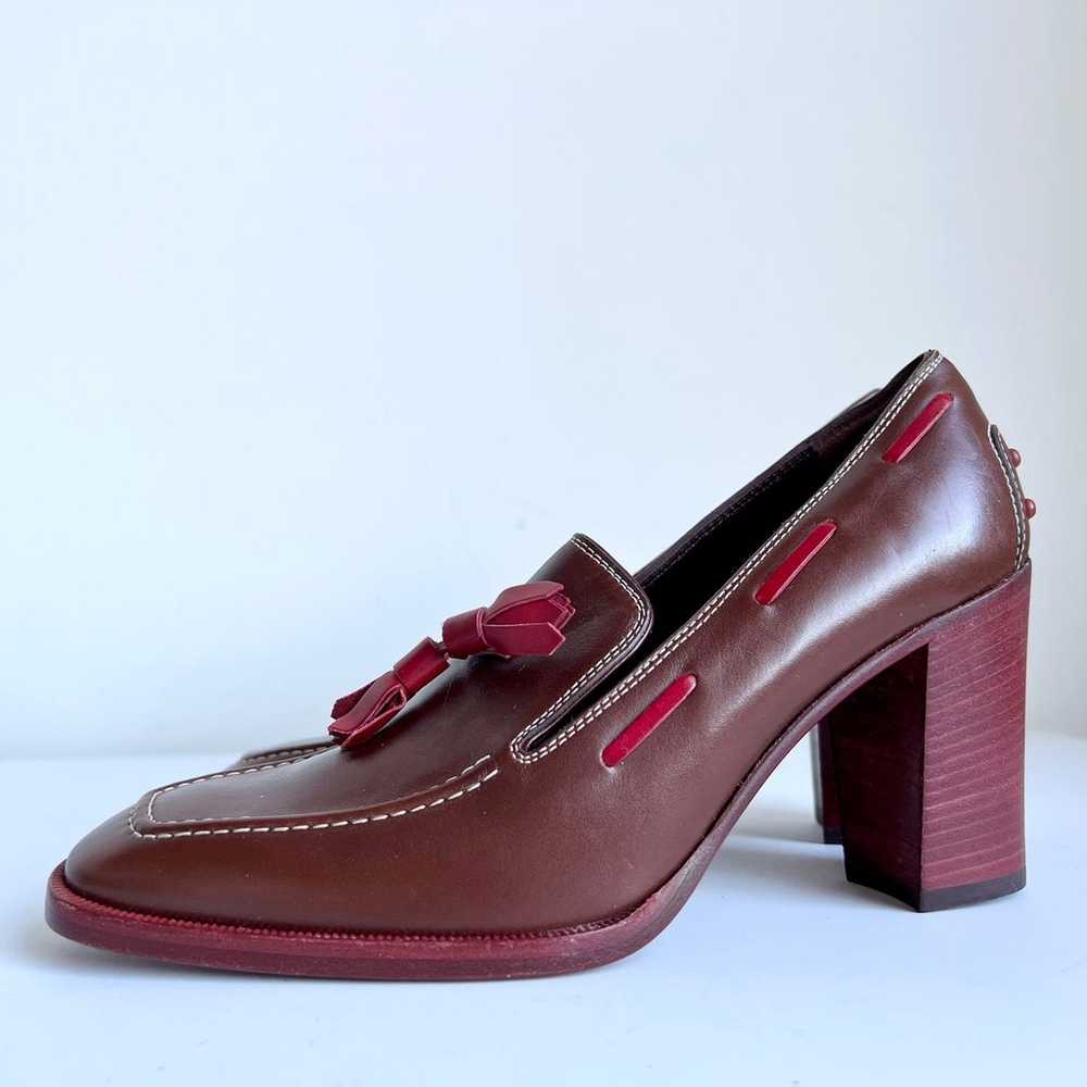 Like New 37 TOD’S Pump Career Shoes Tassels Block… - image 8