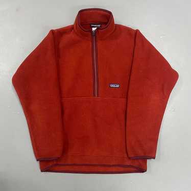 Patagonia Womans XXS Patchwork Synchilla Snap store T Fleece Makai Red