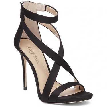 Imagine Vince Camuto Devin Black Satin High-Heel … - image 1