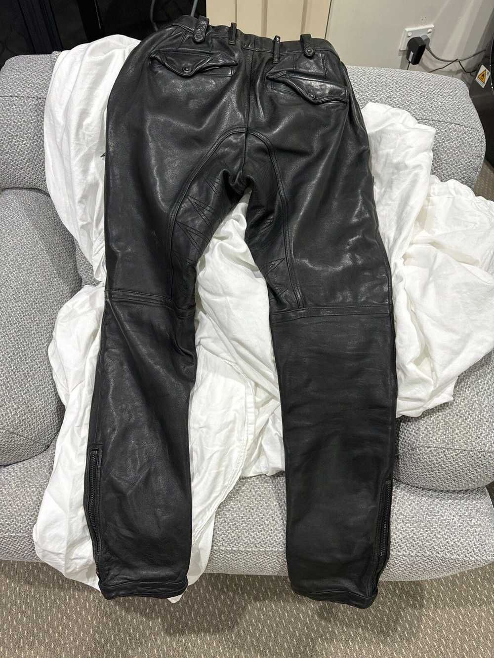 Burberry × Burberry Prorsum Leather biker trouser… - image 11