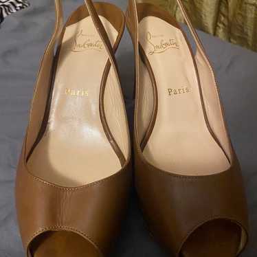 Brown Leather Louis Vuitton heels - image 1