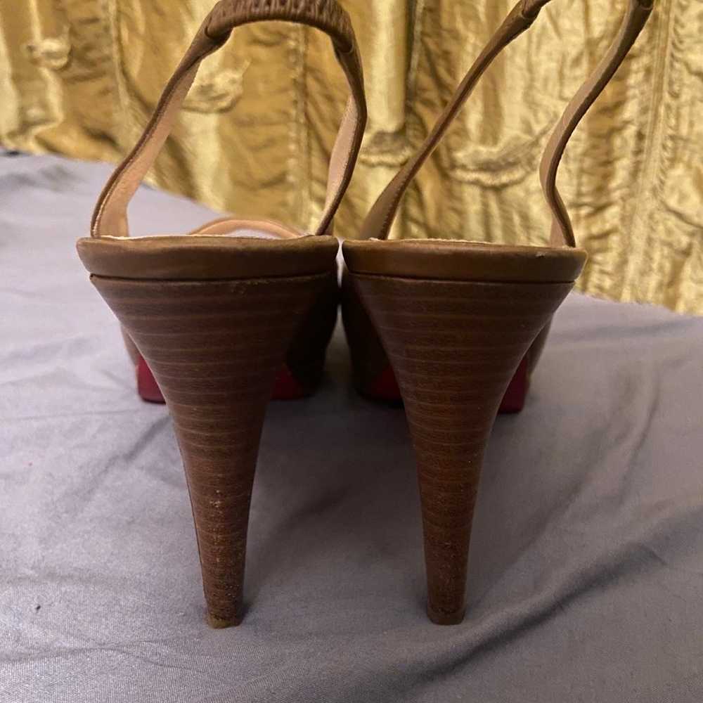 Brown Leather Louis Vuitton heels - image 3