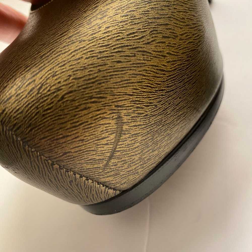 YSL Yves Saint Laurent tribtoo pumps heels bronze… - image 7