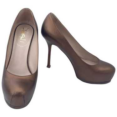 Yves Saint Laurent metallic brown pumps 8 - image 1