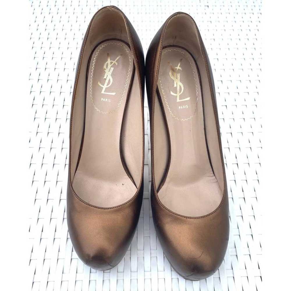 Yves Saint Laurent metallic brown pumps 8 - image 2