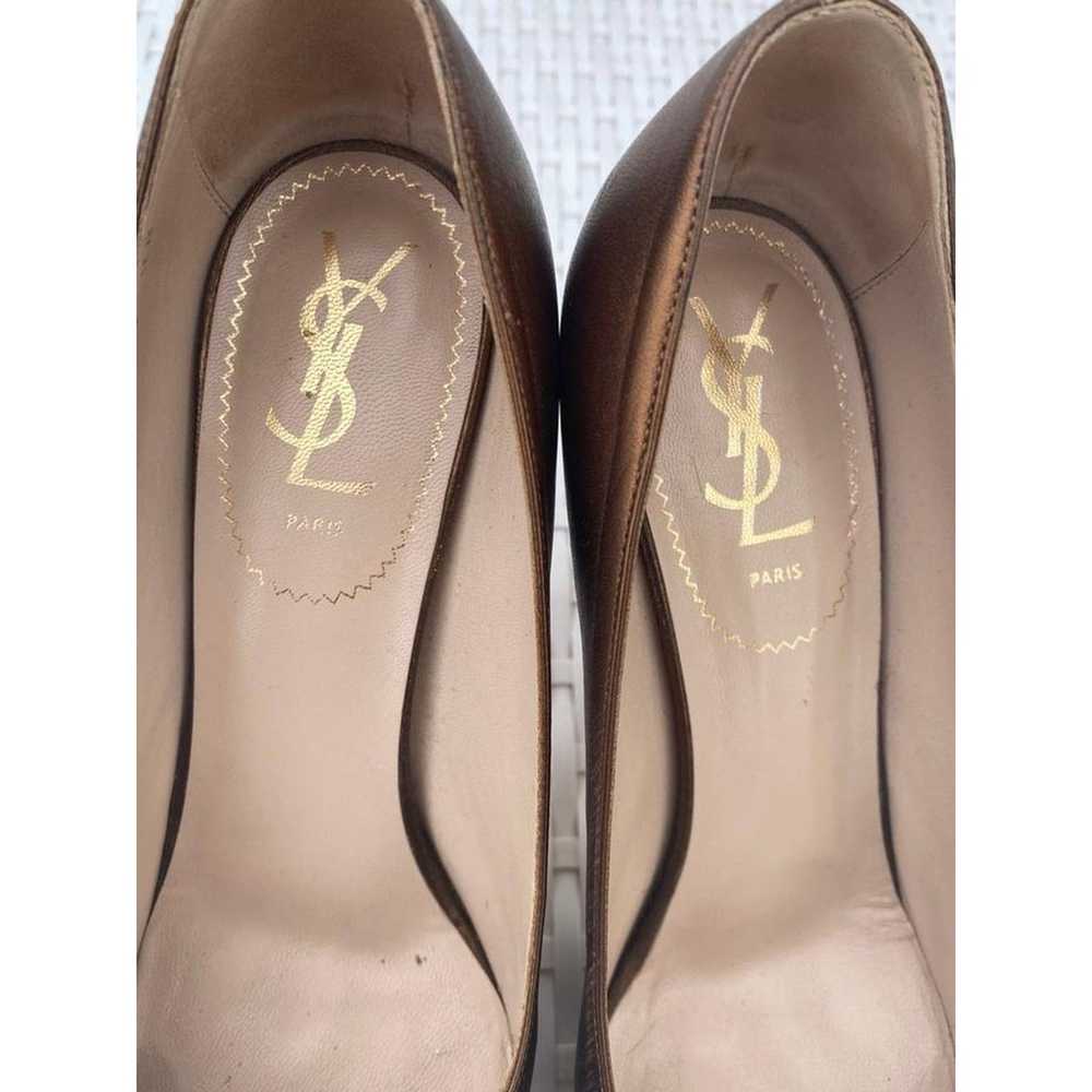 Yves Saint Laurent metallic brown pumps 8 - image 3