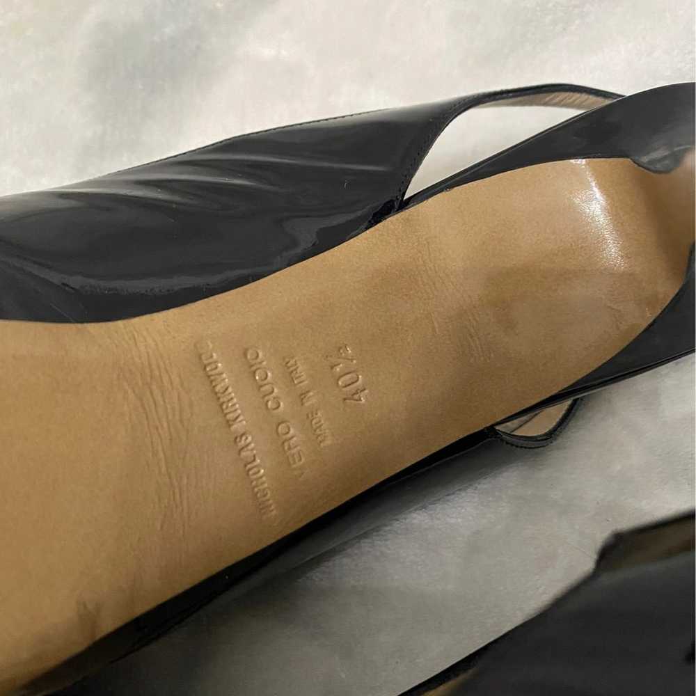Nicholas Kirkwood Patent Sling-back Peep Toe Heels - image 6