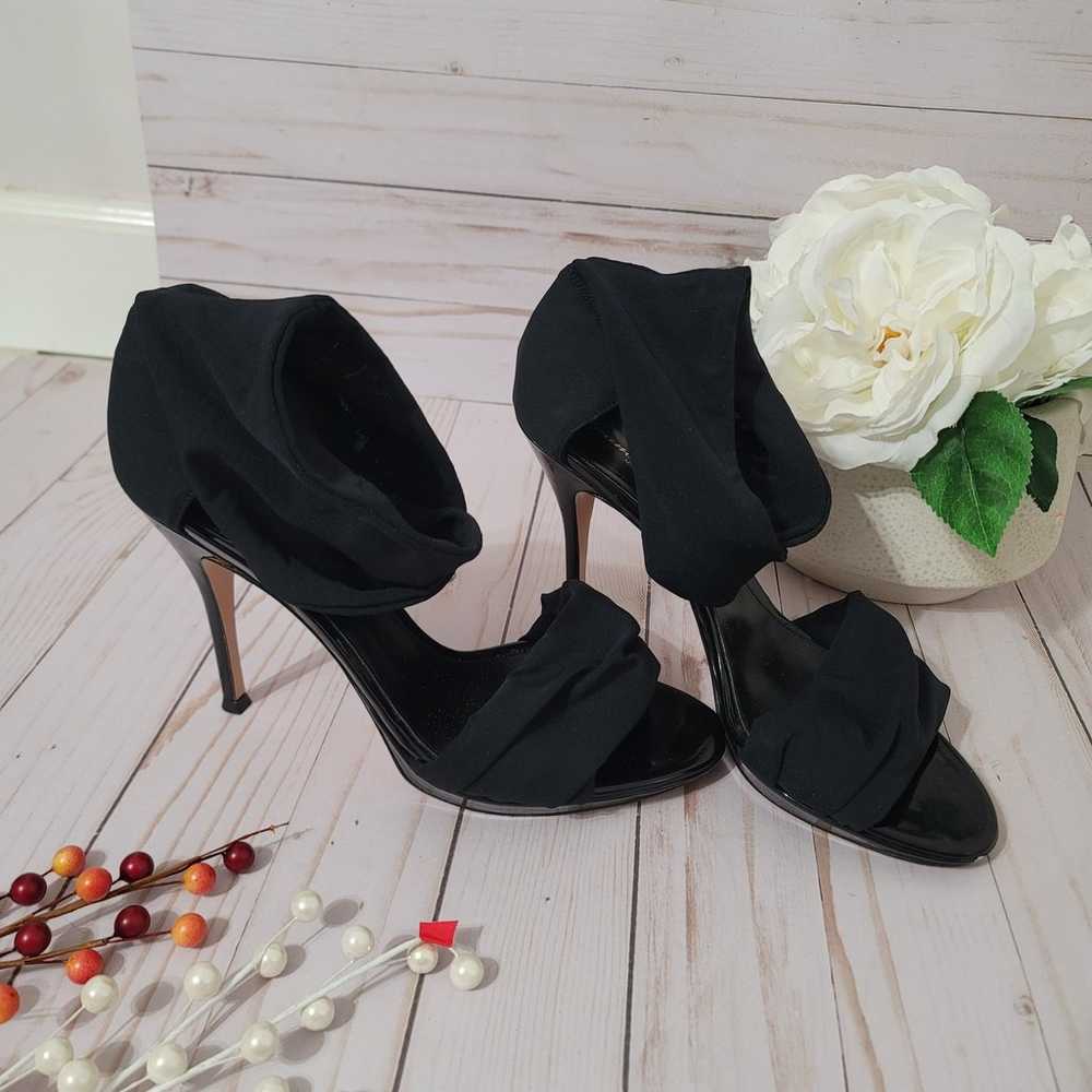 Gianvito rossi-black heels with black elastic str… - image 2