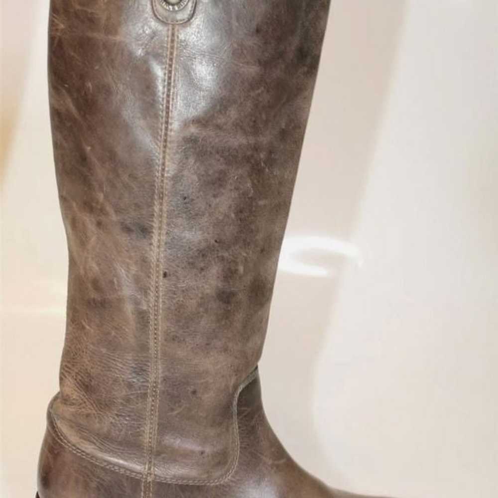 Frye Melissa Button Slate Knee High Leather Ridin… - image 6