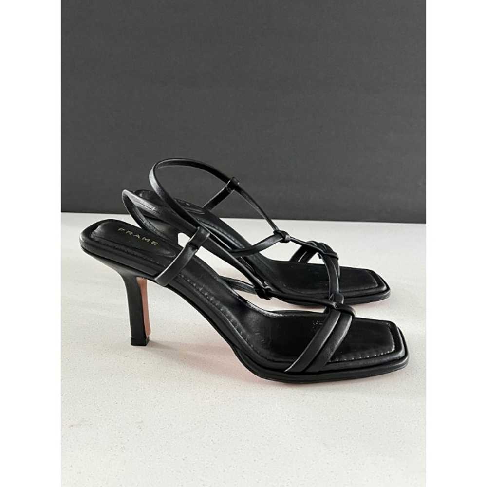 FRAME Le Addison black leather Sandals size 39.5 - image 2