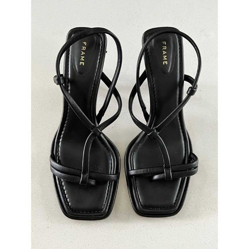 FRAME Le Addison black leather Sandals size 39.5 - image 4