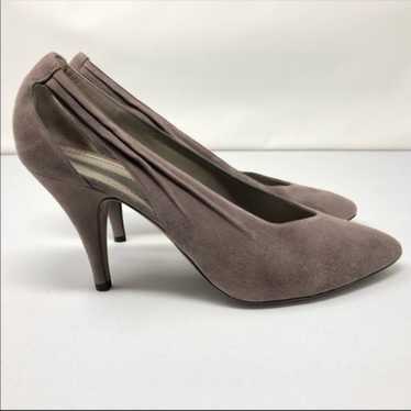 Alberta Ferretti Suede High Vamp Cut Out Pumps