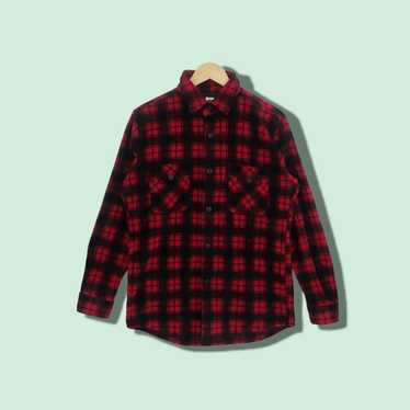 Flannel × Japanese Brand × Uniqlo UNIQLO Red Chec… - image 1