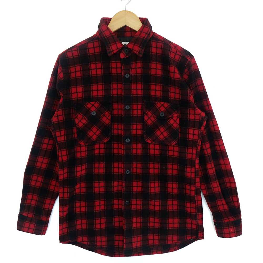 Flannel × Japanese Brand × Uniqlo UNIQLO Red Chec… - image 2