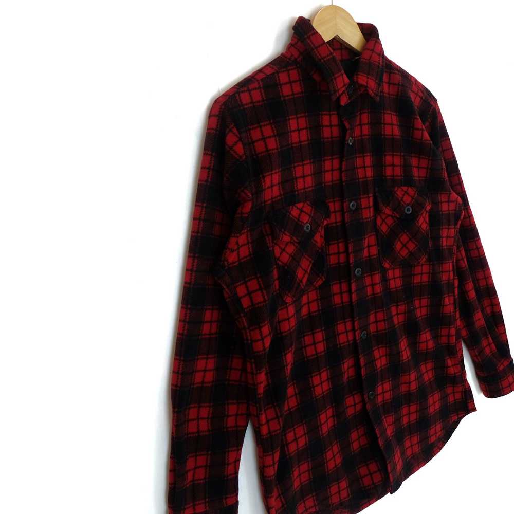Flannel × Japanese Brand × Uniqlo UNIQLO Red Chec… - image 3