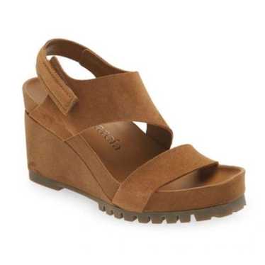 PEDRO GARCIA Jouri Platform Suede Wedges Size 39