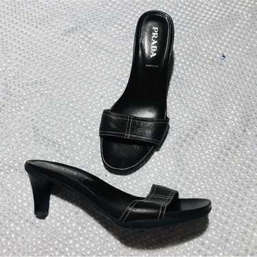 Prada dark brown heels