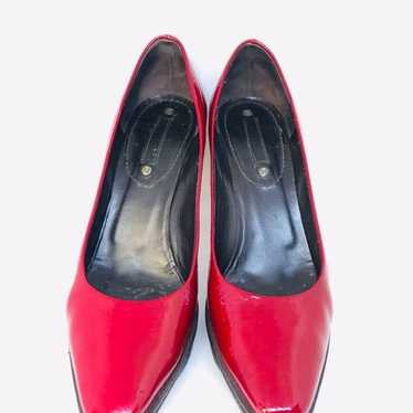 Vintage Leather Celine Heels Closed Toe