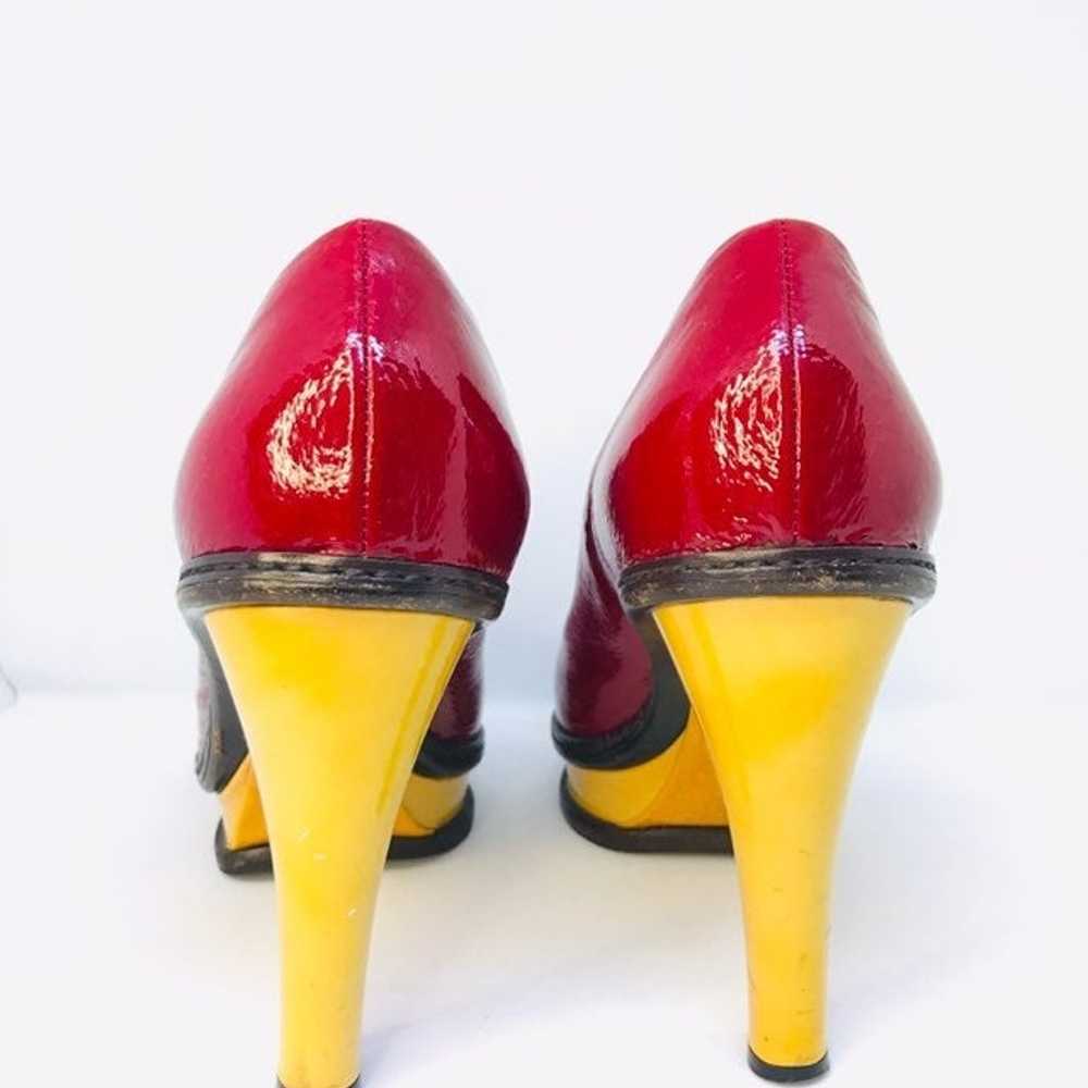 Vintage Leather Celine Heels Closed Toe - image 3