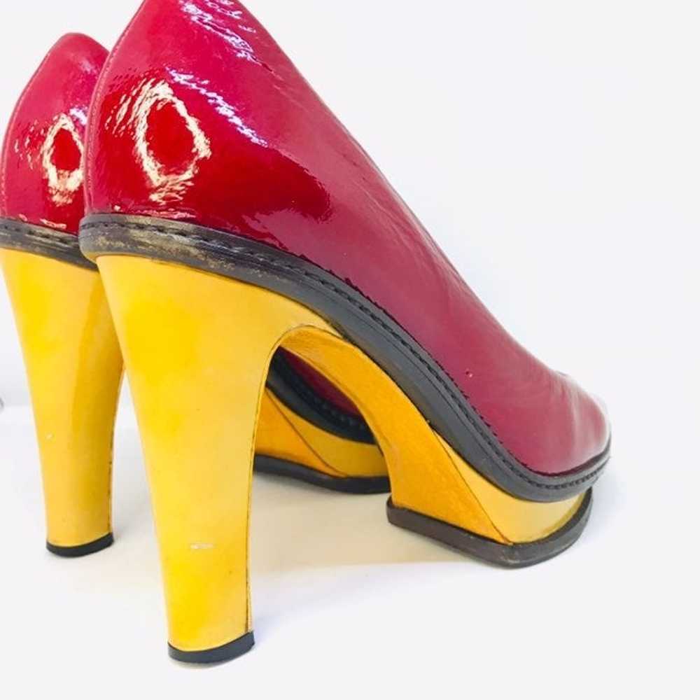 Vintage Leather Celine Heels Closed Toe - image 4