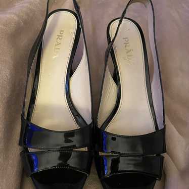 Prada Patent Leather Slingback heels