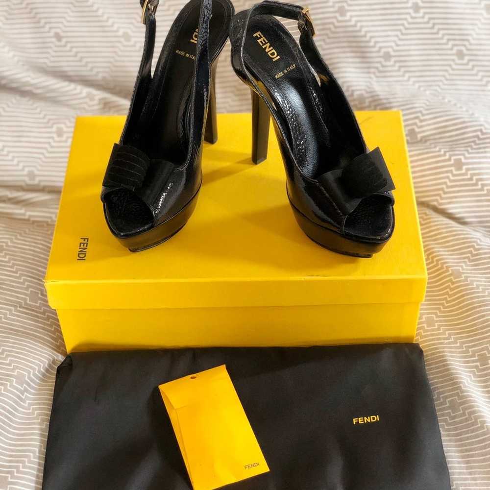 Fendi Patent Platform Heels NWT - image 3