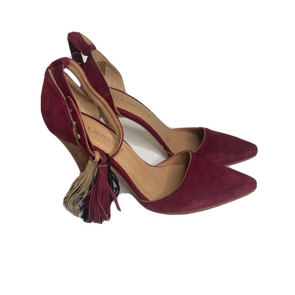 Ulla Johnson Tassel Kiki D'Orsay Pumps in Bordeau… - image 1