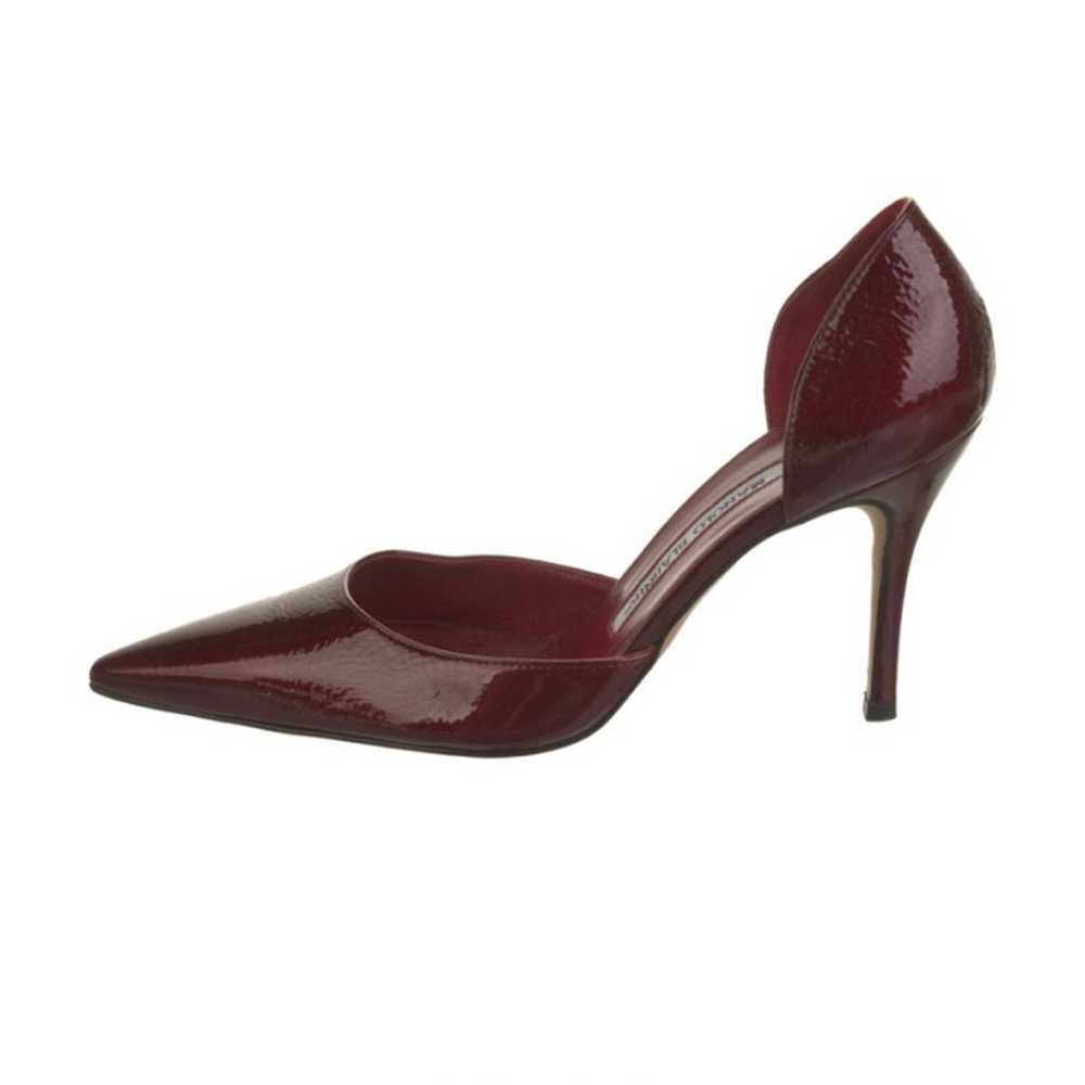 Manolo Blahnik Patent Leather D’Orsay Pumps - image 3