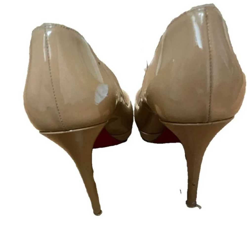 Christian louboutin peep toe shoes heels  size 39 - image 4