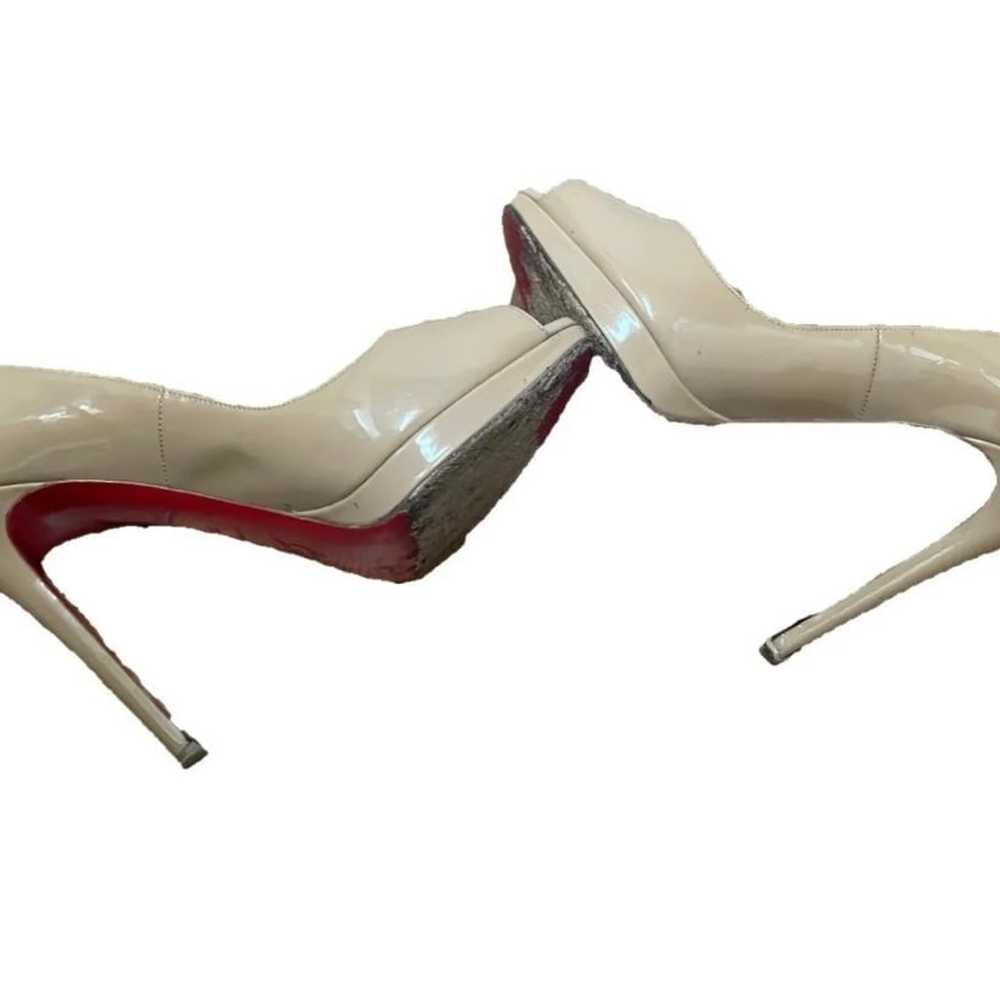 Christian louboutin peep toe shoes heels  size 39 - image 5