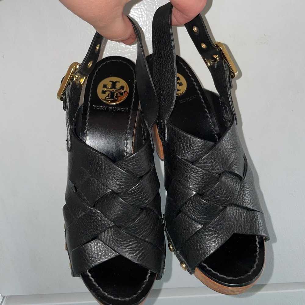 Tory Burch Women Shoes Jodie Woven  Tumbled Leath… - image 1