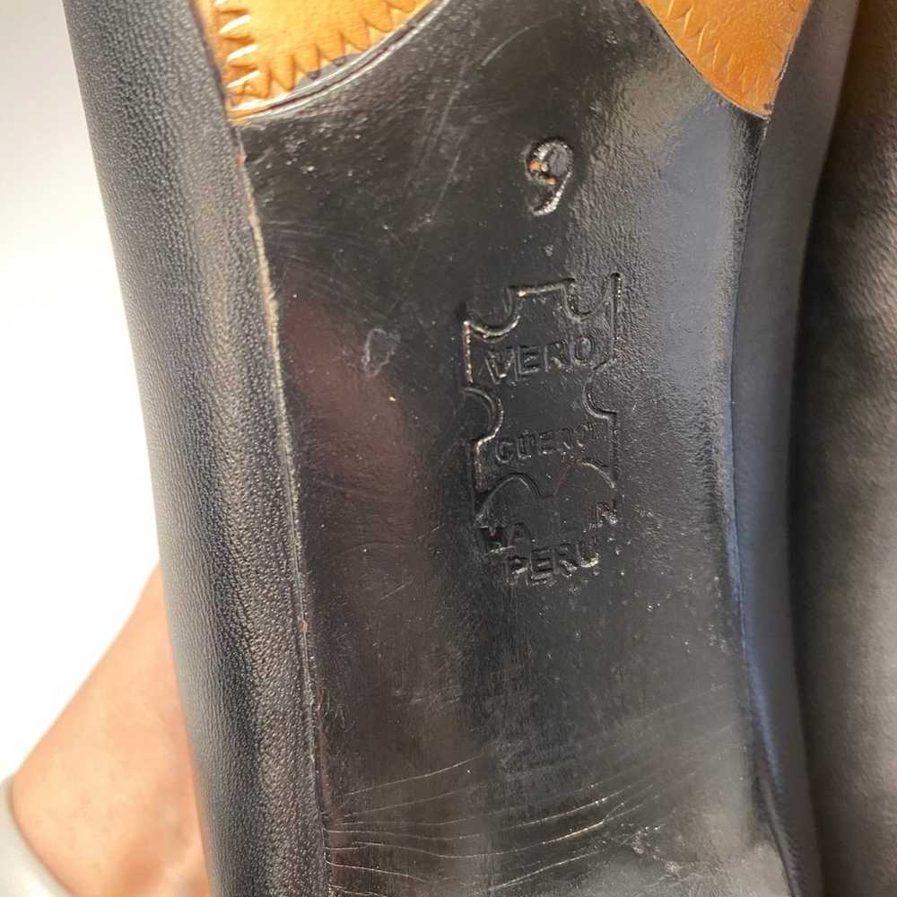 John fluevog pumps heels leather black 9 - image 10