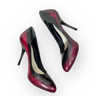GUCCI Sofia Black and Red High Heel Patent Leather