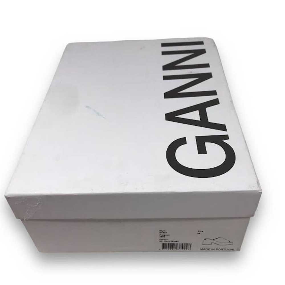 Ganni Retro Mules 6 Peep Toe Chunky Platform Wedg… - image 10