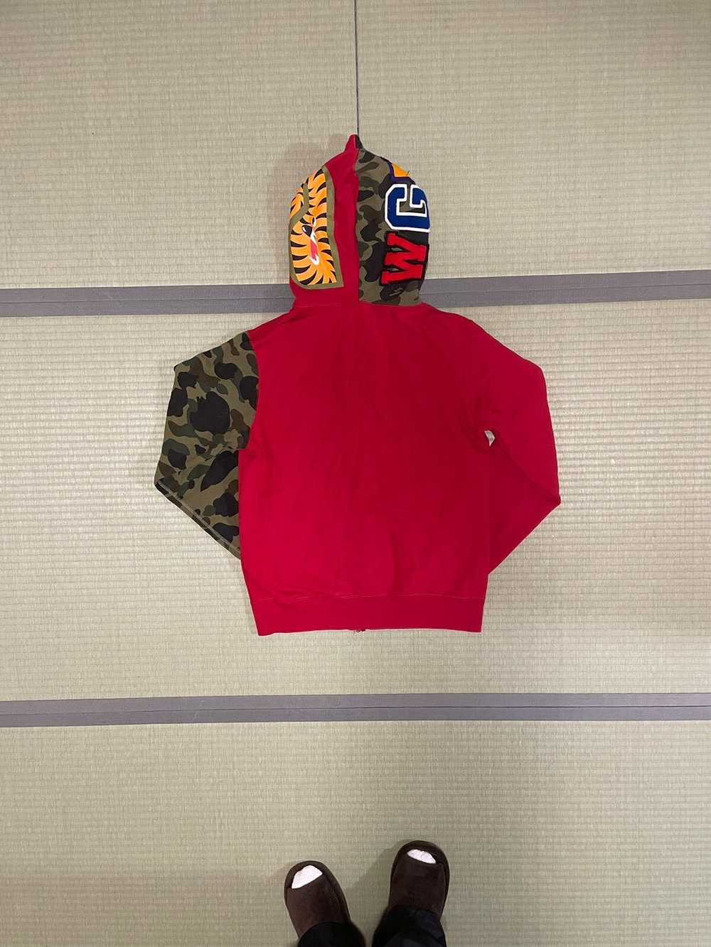 Bape Bape Shark Full Zip Camo Hoodie - image 5