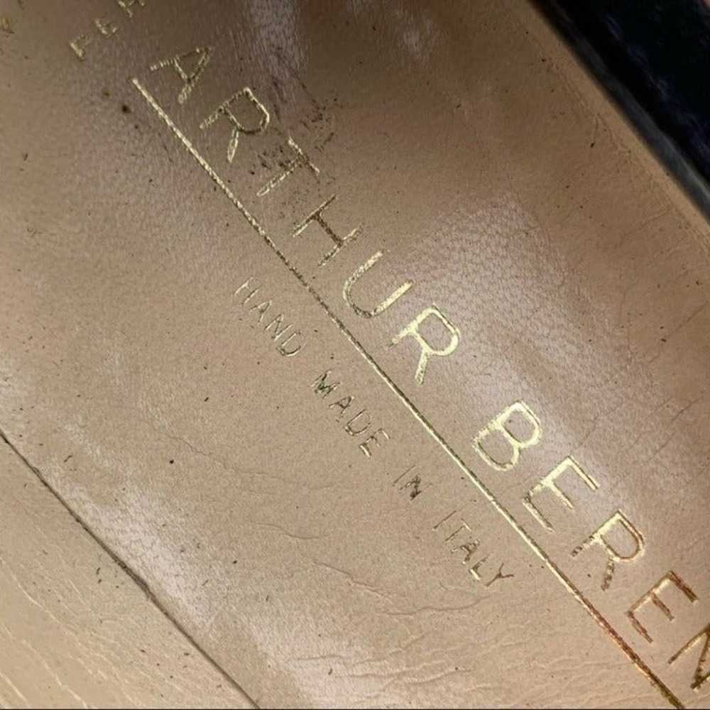 Arthur Beren heels size 10 N black Italian suede … - image 11