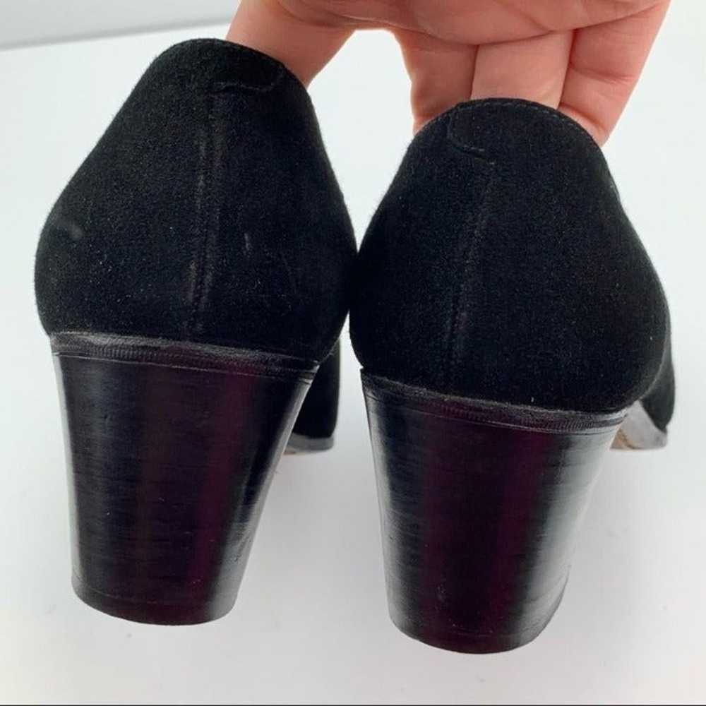 Arthur Beren heels size 10 N black Italian suede … - image 7